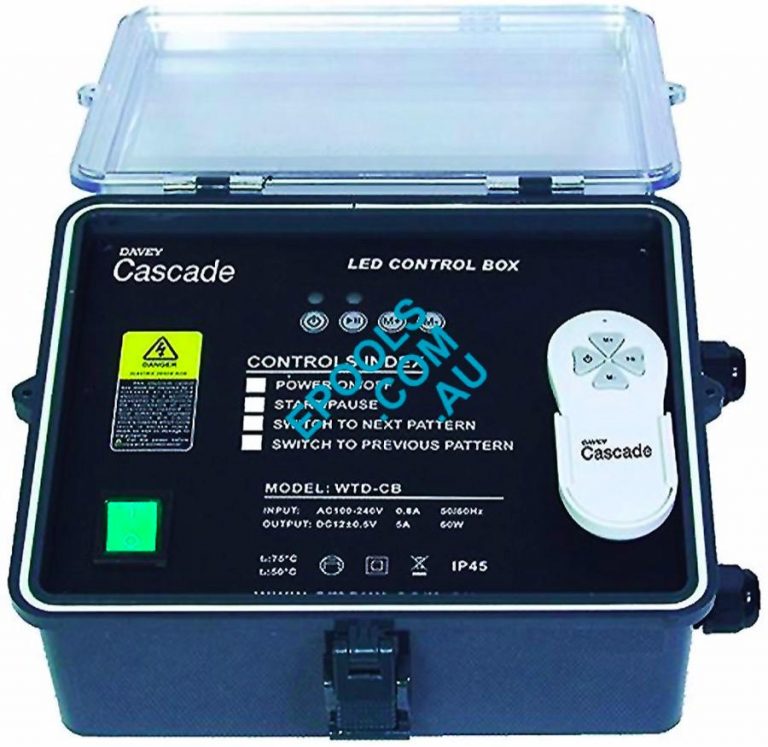 Davey Cascade Waterfall LED Light Control Box with Remote Just Pools