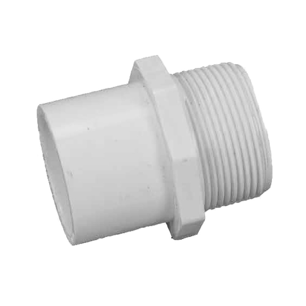 PVC 40mm Male Valve Adaptor Pressure Pipe Fitting Just Pools and Spas