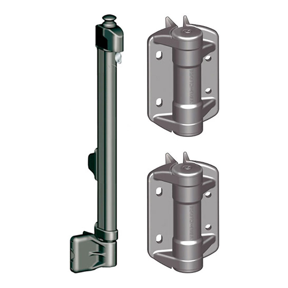 Magna Safety Pool Gate latch and 2 Hinge sets 520mm long Just Pools