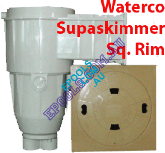 Waterco Supa Skimmer Box white Standard Throat Includes Beige Lid