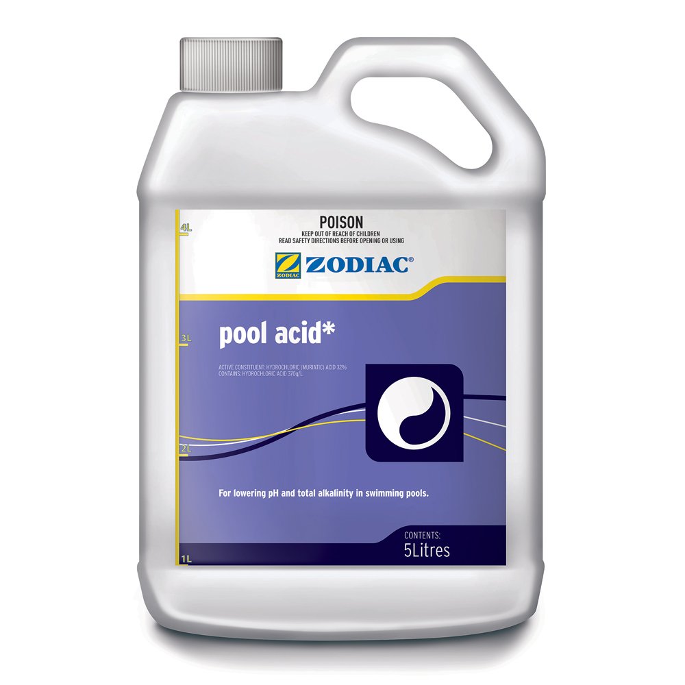 Swimming Pool Acid Liquid 5Lt. Just Pools and Spas