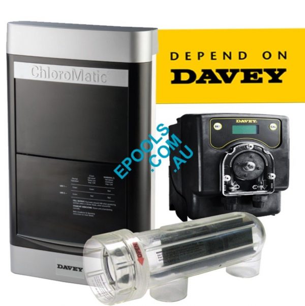 Davey Self Clean Salt ChlorinatorPeristaltic PH Control Dosing Pump