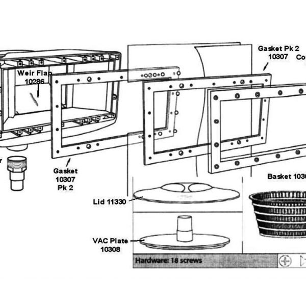 Swimming Pool Skimmer Box Diagrams. Just Pools and Spas