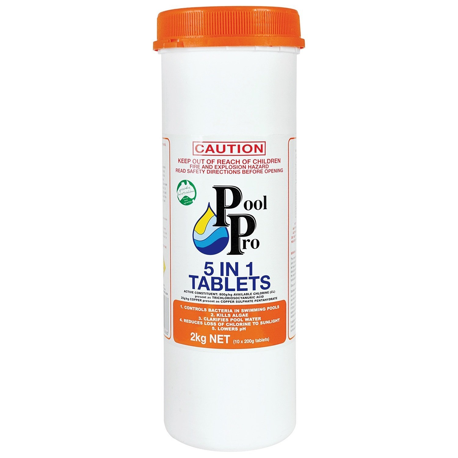 Pool Pro 5in1 Chlorine Tablets 2Kg Just Pools and Spas