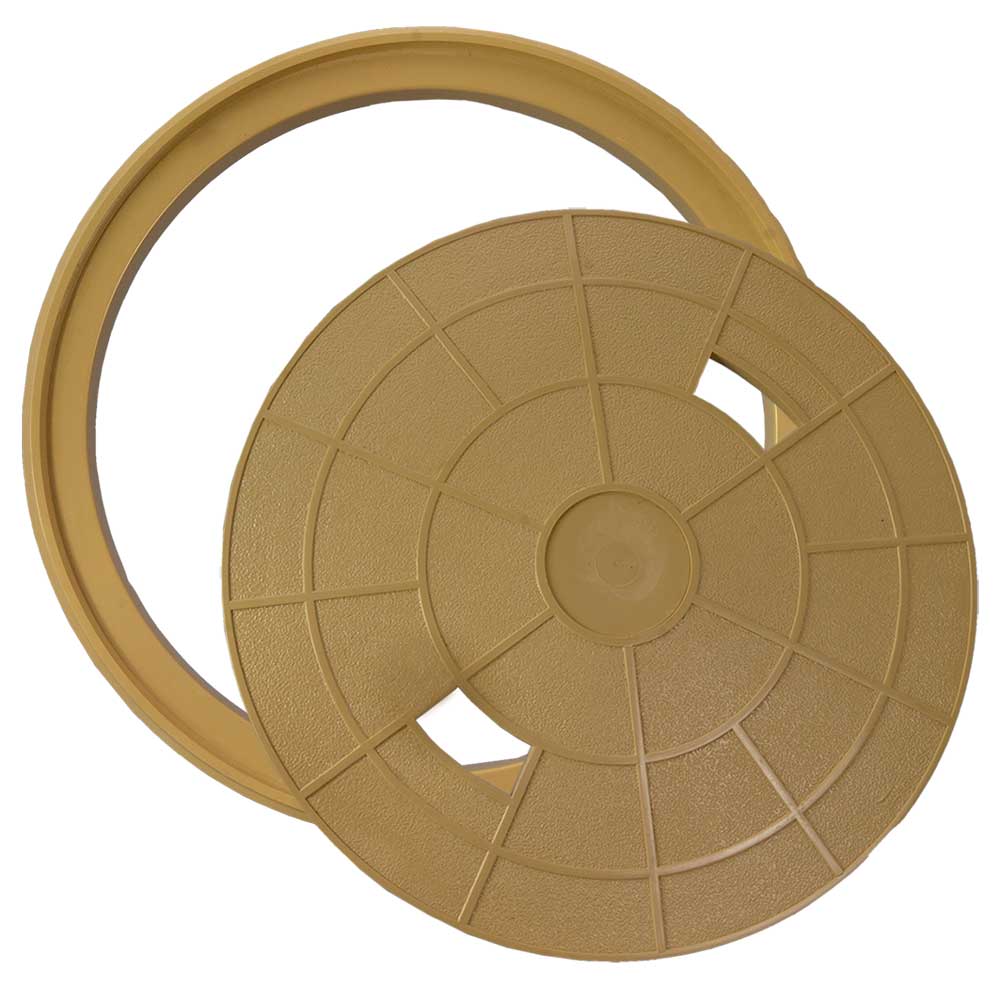 Poolrite S1800 Pool Skimmer Box Beige Deck Lid Only Just Pools and Spas