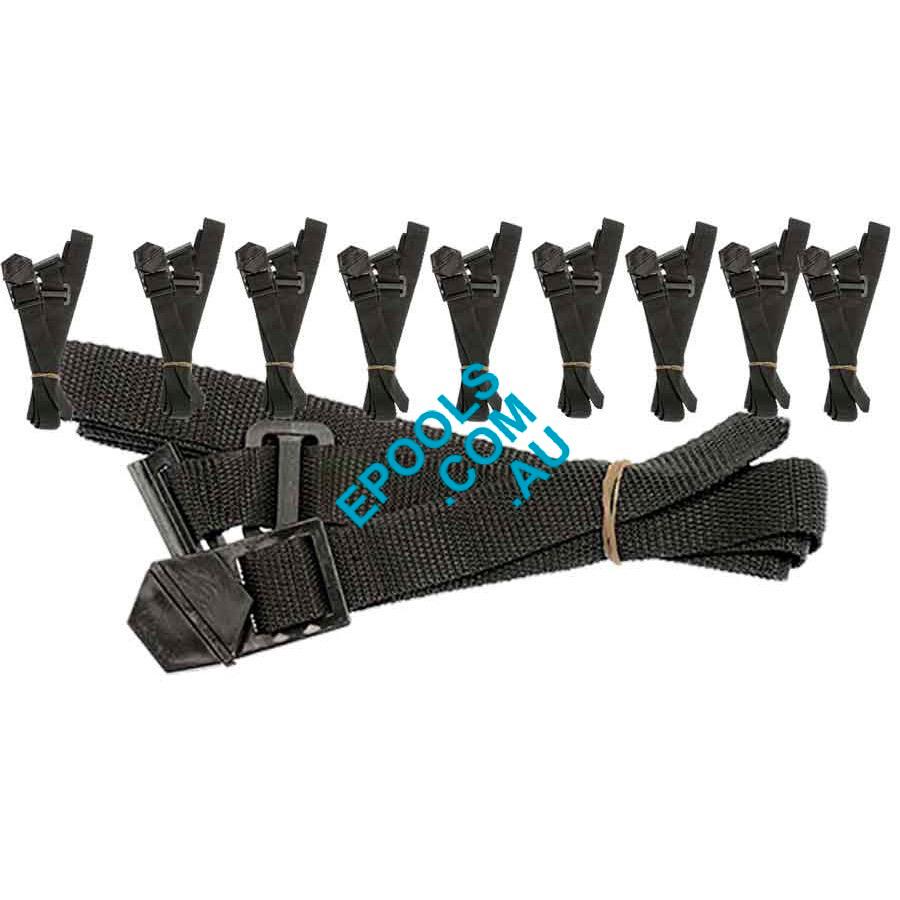 Abgal Solar Swimming Pool Cover Strap Set Of 5 Just Pools and Spas