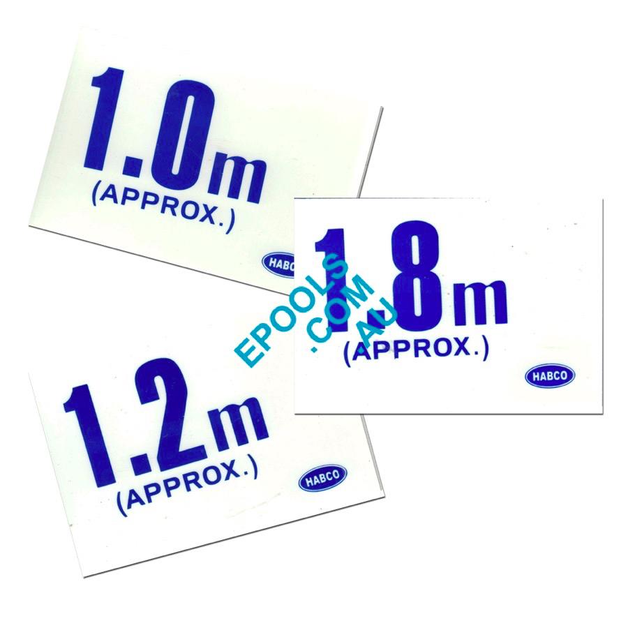 Swimming Pool Water Depth Markers Just Pools and Spas