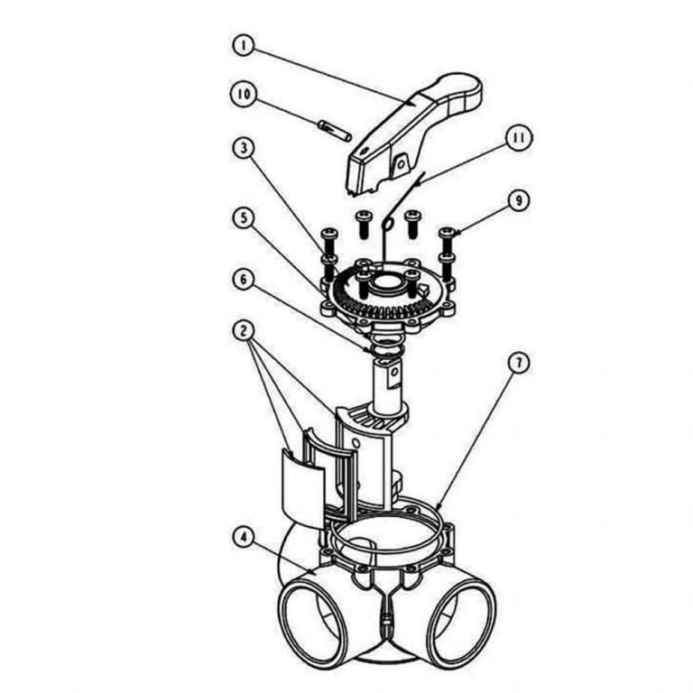 Waterco FPI 3 Way Valve - 40/50mm (New Model) - Specialty pool shop