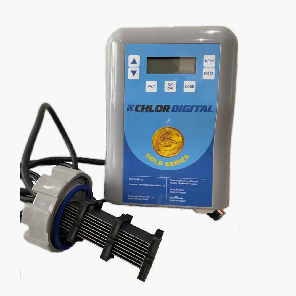 KChlor Digital Gold Series Salt Water chlorinator Just Pools and Spas