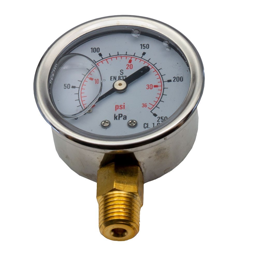 Astral Pool Filter Pressure Gauge Oil Filled Just Pools and Spas