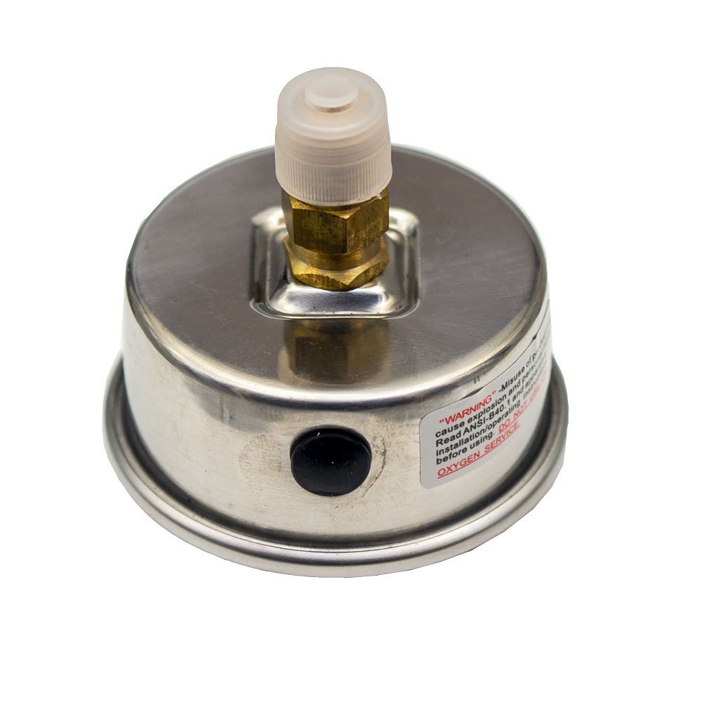 Waterco Pressure Gauge 400kPa Back Bottom Mount Just Pools and Spas