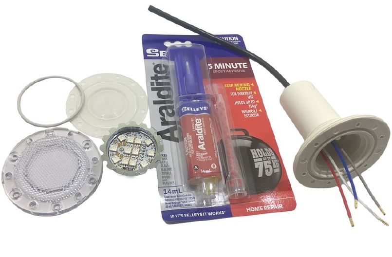 Pal 2000 Full light Repair Kit for Pal 2 Wire or 4 Wire Just Pools